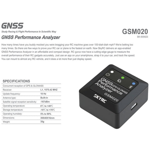 SKY RC Performance Data Analyzer - GSM020