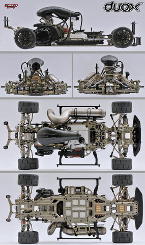 MCD DUOX 2WD Rolling Chassis Including Hyd Diff & Airbox