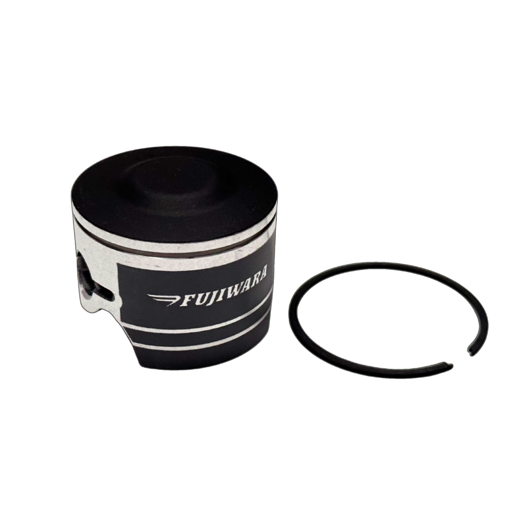 Black and white cylindrical component with 'Fujiwara' branding and a black ring on a white background.