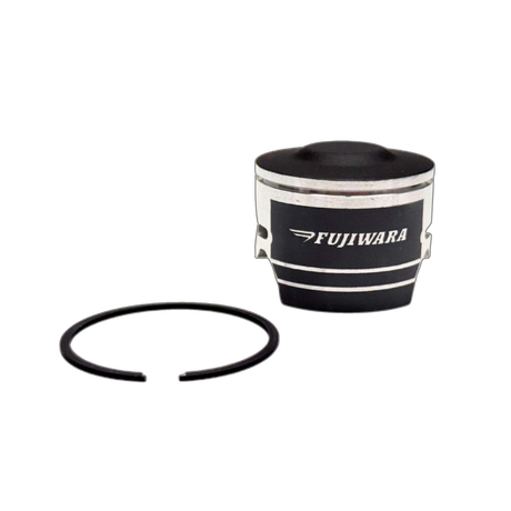 Black cylindrical piston with 'Fujiwara' branding on a white background