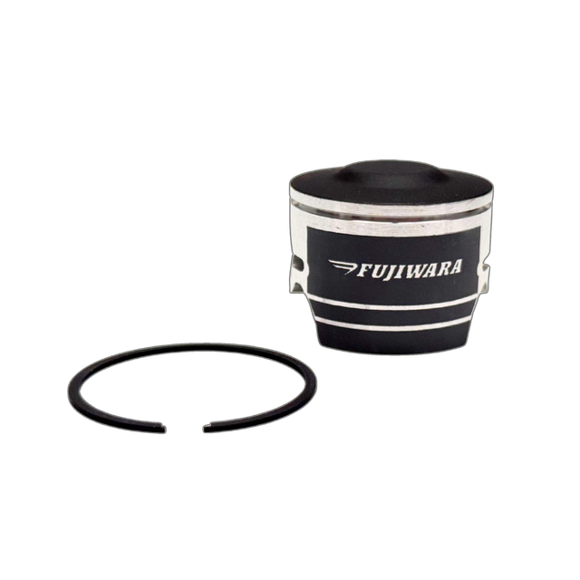 Black cylindrical piston with 'Fujiwara' branding on a white background