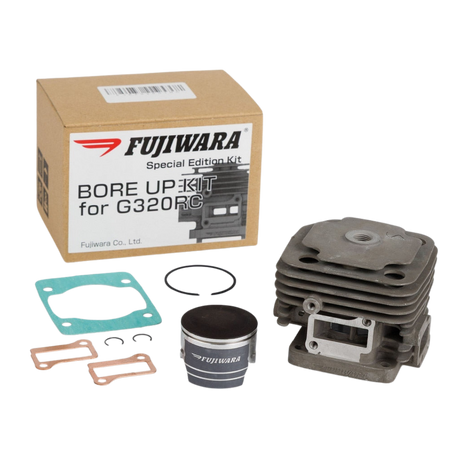 Fujiwara bore up kit for G320RC on a white background