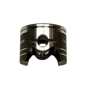 Metal piston on a white background