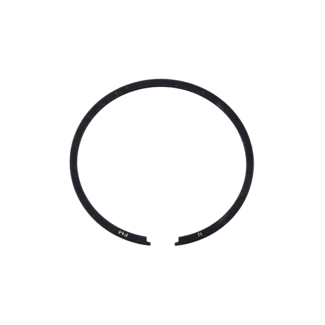 Black metal ring on a white background