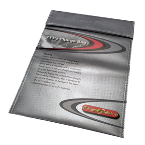 Li-Po Charge Bag with Fusion logo on a white background