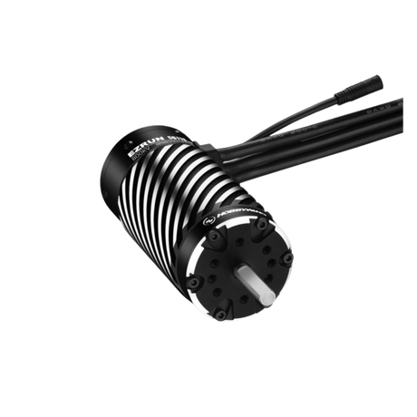 Black electronic component with visible branding on a white background