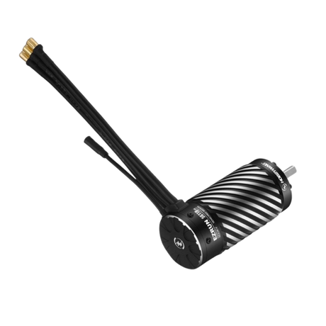 Black and gold electronic component on a white background