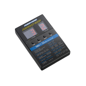 Hobbywing digital programmer on a white background