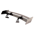 Carbon fiber car winglet on a white background