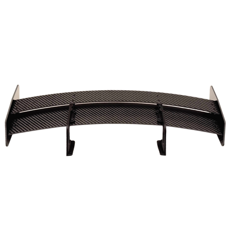 Carbon fiber car wing on a white background