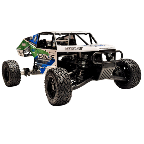 Model off-road vehicle with 'Vekta' branding on a white background