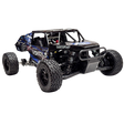 Black and blue off-road RC car with 'Vekta' branding on a white background