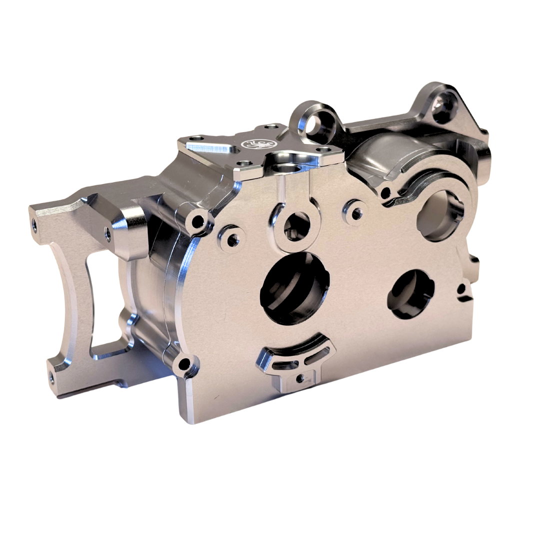 Metal mechanical component on a white background