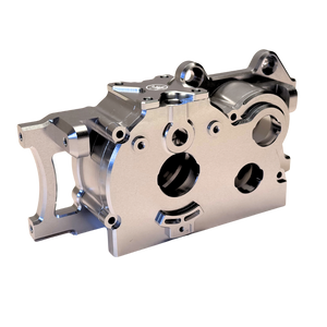 Metal mechanical component on a white background