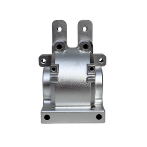 Metal mechanical component on a white background