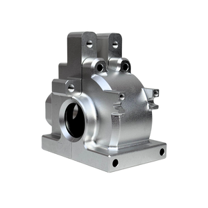 Metal mechanical component on a white background