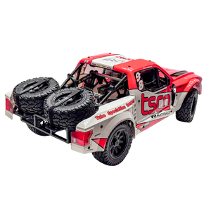 Model off-road truck with 'tsc' branding on a white background