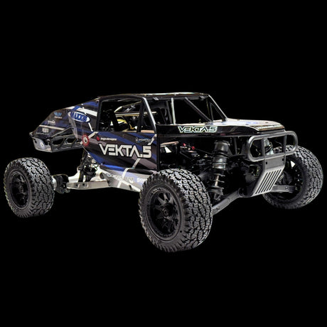 Black off-road vehicle with 'Vekitas' branding on a white background