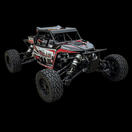 Model of a off-road VESLA with a black background