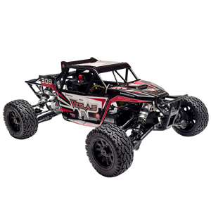 Model of a remote control off-road vehicle on a white background