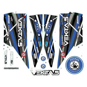 Kraken VEKTA.5 V3 Gas Edition (Blue/Grey) Wrap [KV3611]