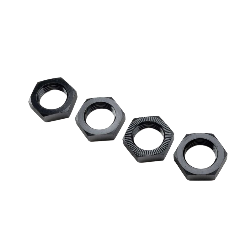 Losi Wheel Nut, Black (4): ALL 5IVE [LOS-3677]