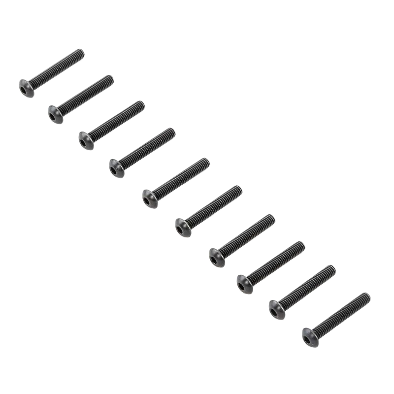 Losi Button Head Screws, M4 x 25mm STL (10) [LOS-3925]
