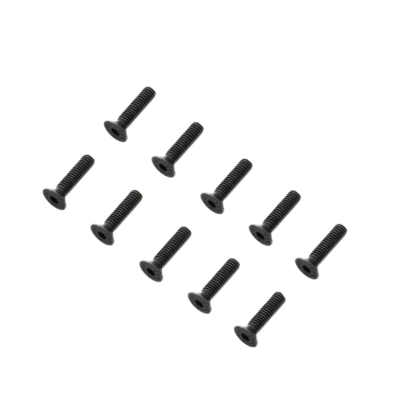 Losi Flat Head Screws, M4 x 16mm STL (10) [LOS-3952]