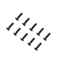 Losi Flat Head Screws, M4 x 16mm STL (10) [LOS-3952]