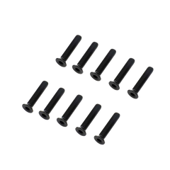Losi Flat Head Screws, M5 x 25mm STL (10) [LOS-3954]
