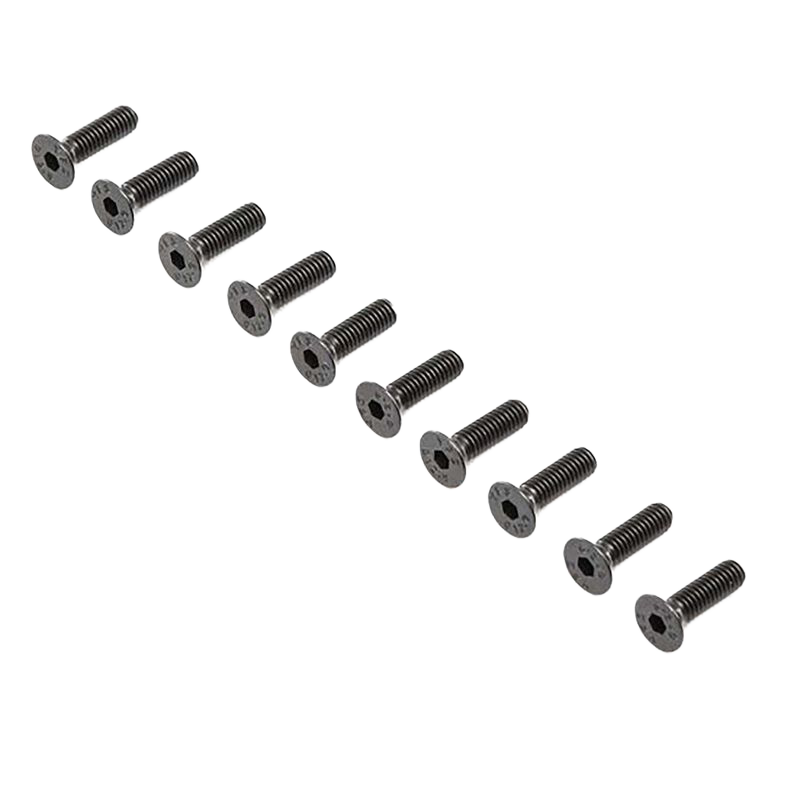 Losi Flat Head Screws, M4 x 12mm STL (10) [LOS-4014]