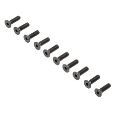 Losi Flat Head Screws, M4 x 12mm STL (10) [LOS-4014]