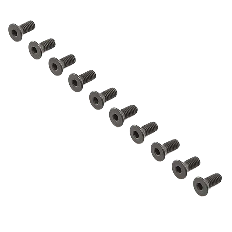 Losi Flat Head Screws, M4 x 10mm STL (10) [LOS-4031]