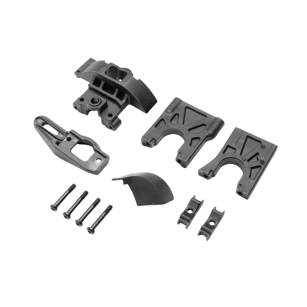 Losi 5IVE-T 3.0 center differential mount set with plastic brackets and hardware, LOS-4327