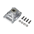 Losi 5IVE-T 3.0 raw silver clutch mount with bearings and mounting hardware, LOS-4160