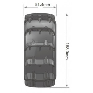 Louise RC 5th Scale 189mm Paddle 24mm Hex Wheels/Tyres [L-T3280B]