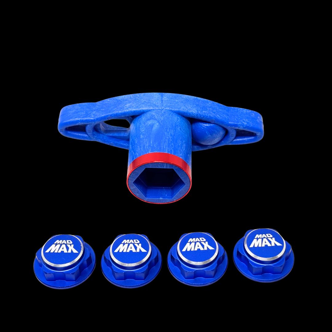 Mad Max Custom Traxxas X-Maxx Wheel nut adaptors and Wrench