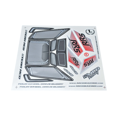 Model of a four-wheeled drive buggy with branding on a white background