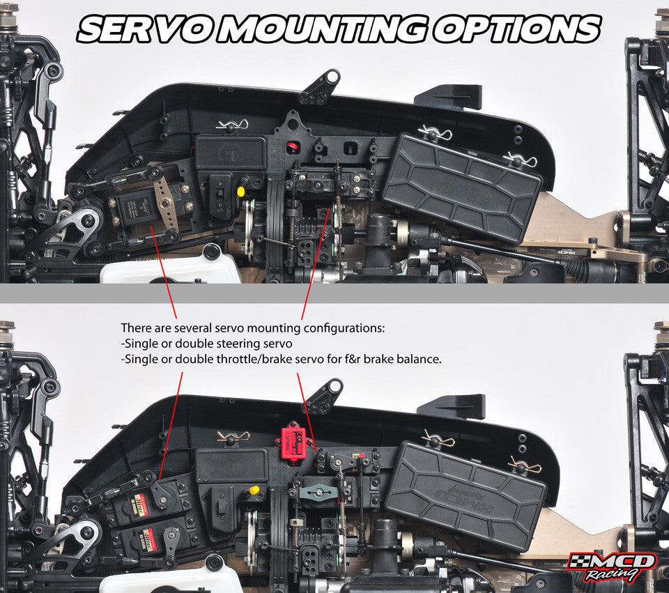 MCD RR5 Examples of how to install servos