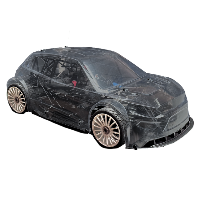 Car body shell on a white background