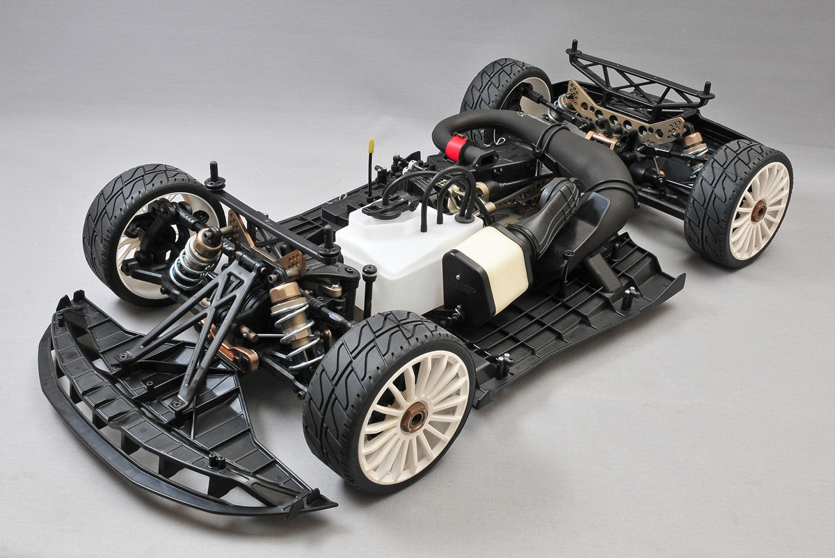 MCD Racing XS5 Max Pro Supercar without body showing chassis features