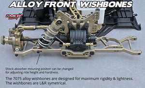 MCD XS5 hard anodized front suspension arms