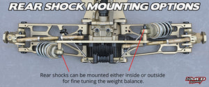 MCD XS5 Rear shock mounting adjustability