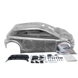 Car body kit with various components on a white background