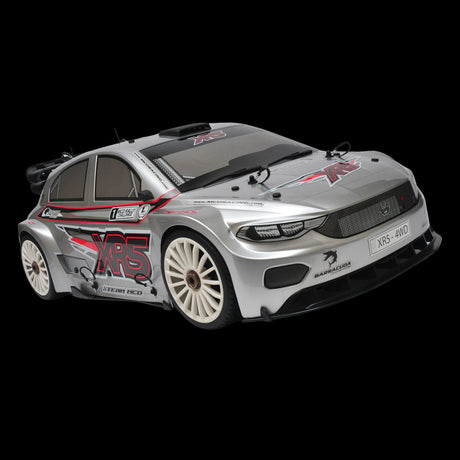 The MCR XR5 Max Pro rolling RC car shown from the front