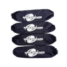 Four black shock absorber covers with 'SHOCKWEARS' logo on a white background