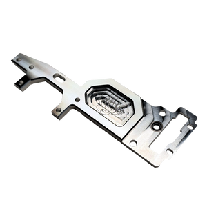 Outlaw billet ALX Twin 80 and 100cc upper deck in raw silver, with CNC machined pocket, engraved ALX logo and mounting holes