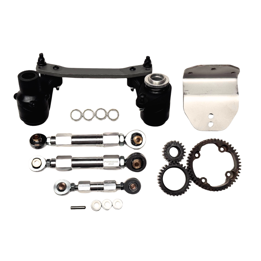 Outlaw V4 Billet Hybrid Slider kit version front end assembly, turnbuckles, gears and bearings