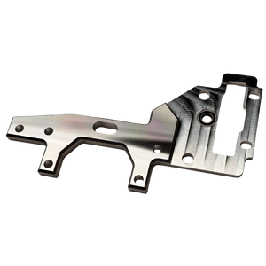 Outlaw V4 Billet Hybrid Slider kit version upper transmission plate in raw silver aluminium