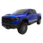 Blue Ram truck on a white background